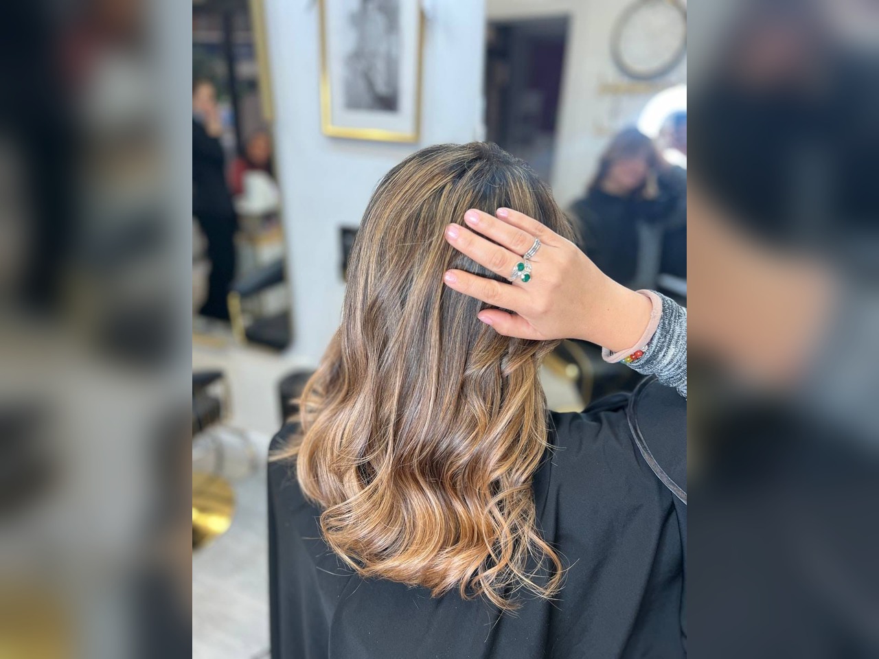 Resultado de color y balayage